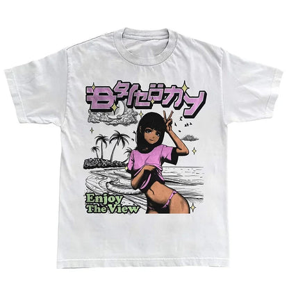 Y2K Magazine Graphic T Shirt