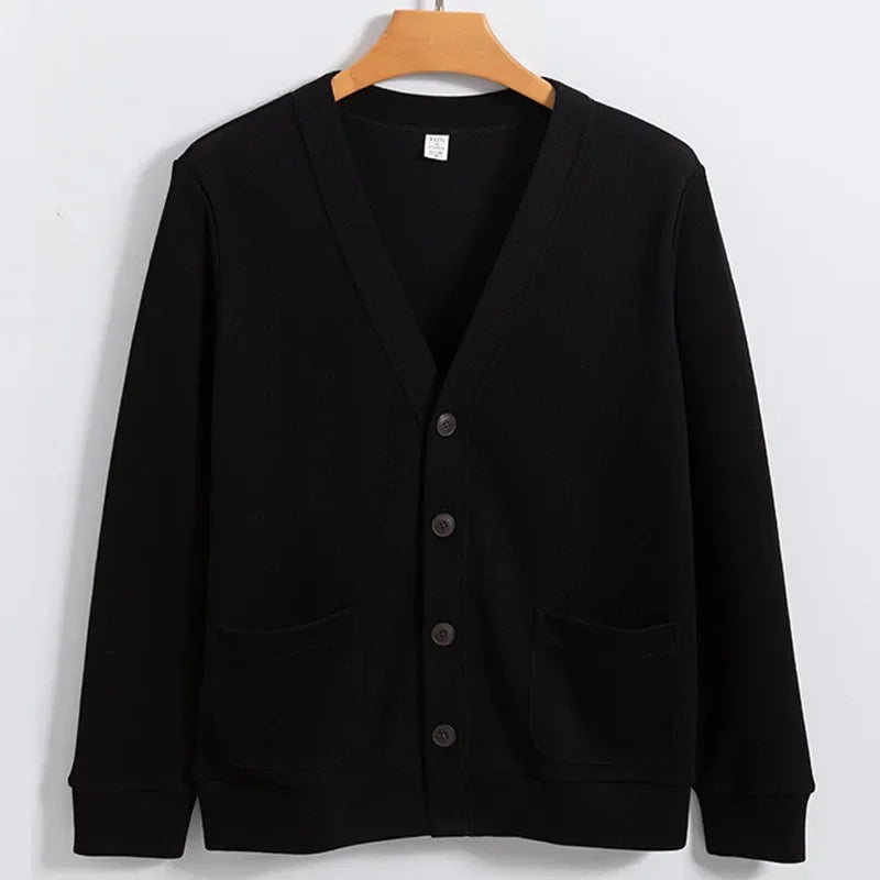 Y2K Mens Knitted Button Up Sweater Cardigan
