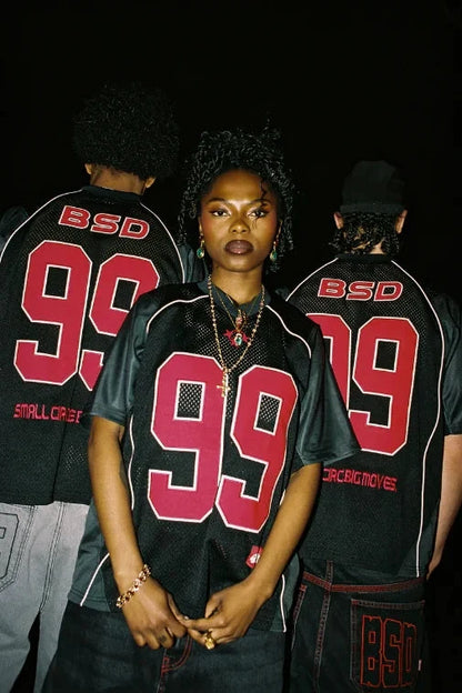 Y2K Mesh 99 American Jersey T Shirt