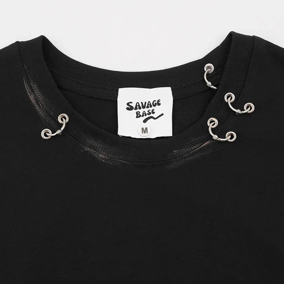 Y2K Metal Ring Tank Top Vest