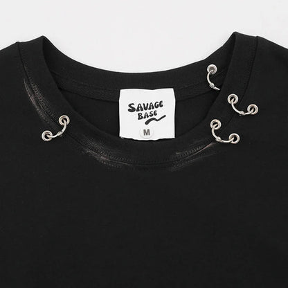 Y2K Metal Ring Tank Top Vest