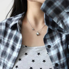 Y2K Minimalist 3D Star Pendant