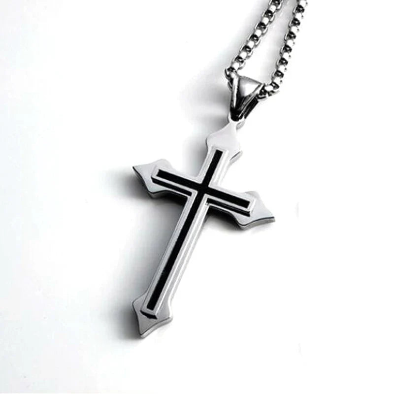 Y2K Minimalist Cross Pendant Necklace