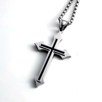 Y2K Minimalist Cross Pendant Necklace
