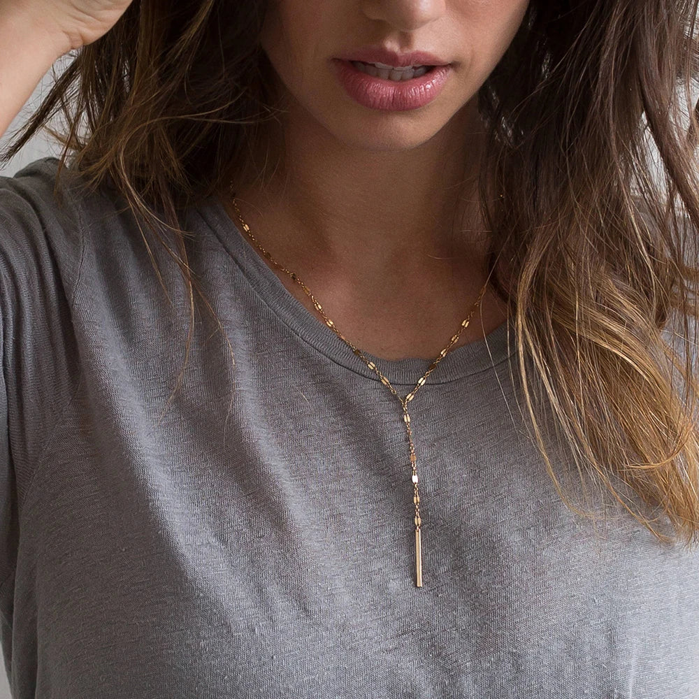 Y2K Minimalist Pendant Choker Necklace