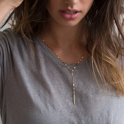 Y2K Minimalist Pendant Choker Necklace