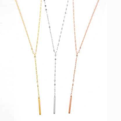 Y2K Minimalist Pendant Choker Necklace