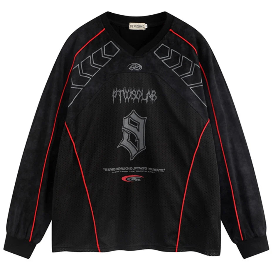 Y2K Moto Long Sleeve Top
