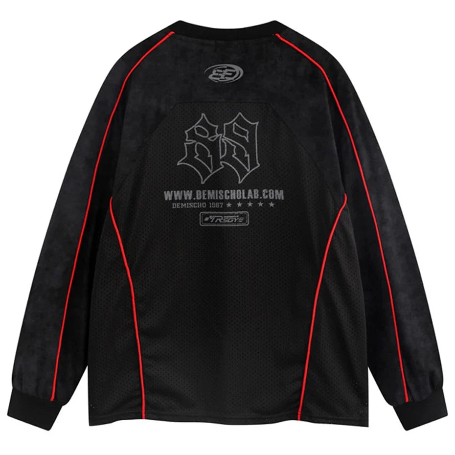 Y2K Moto Long Sleeve Top