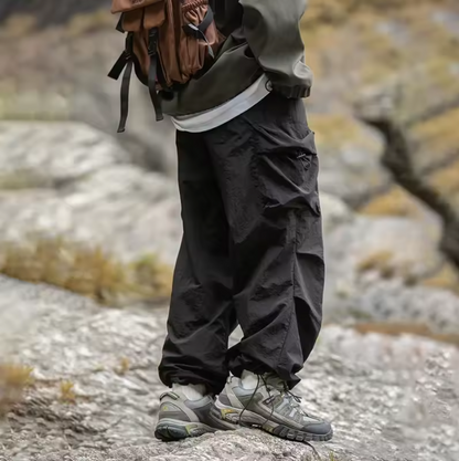 Y2K Multi Pocket Parachute Cargo Trousers
