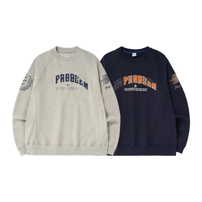 Y2K No Problem Embroidered Crewneck Sweatshirt