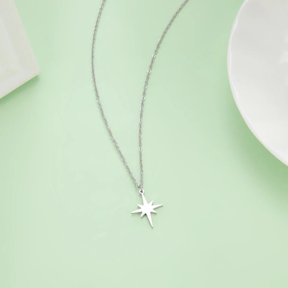 Y2K North Star Pendant Necklace