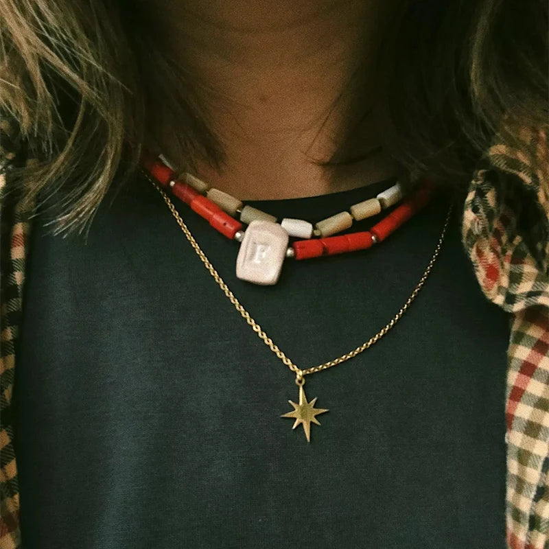 Y2K North Star Pendant Necklace