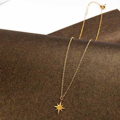 Y2K North Star Pendant Necklace