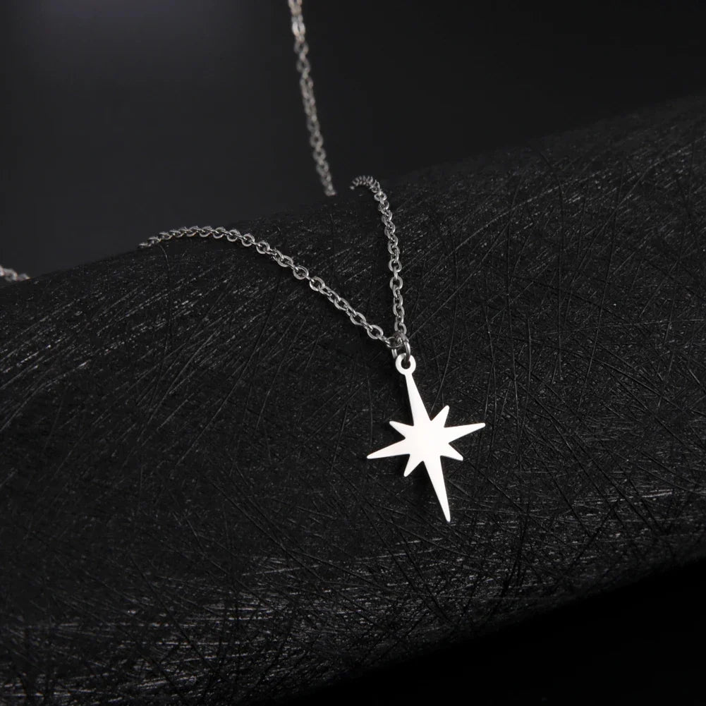 Y2K North Star Pendant Necklace