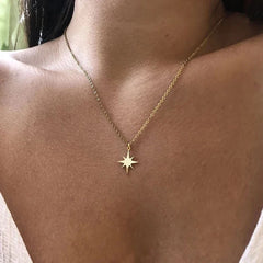 Y2K North Star Pendant Necklace
