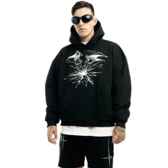 Y2K Omnipotent Power Print Graphic Hoodie
