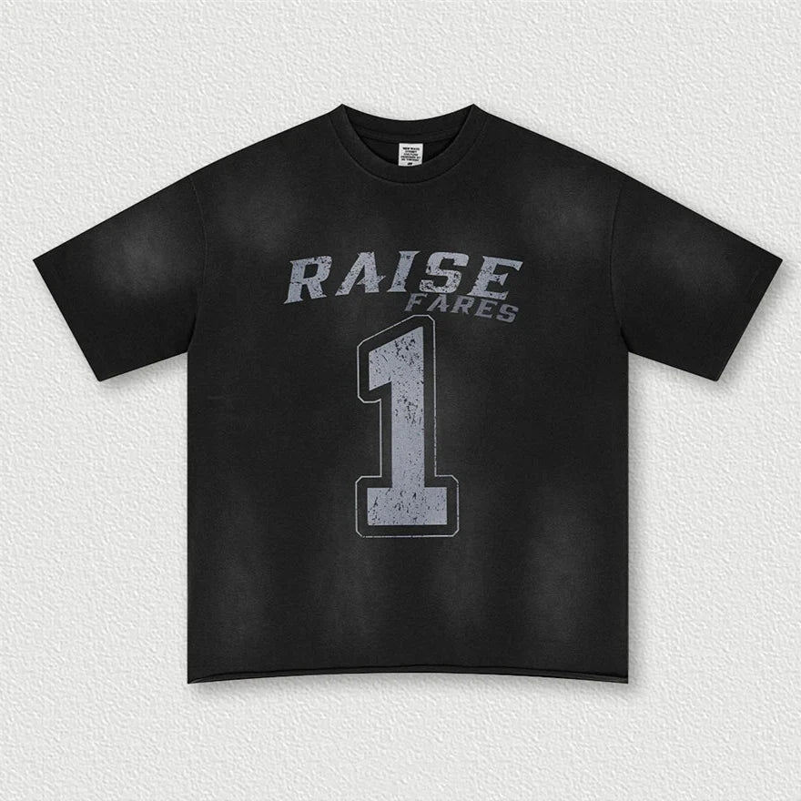 Y2K Origin 285gsm "Raise 1" Essentials Graphic T shirt