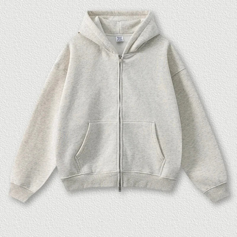 Y2K Origin 345gsm Boxy Fit Zip Up Hoodie