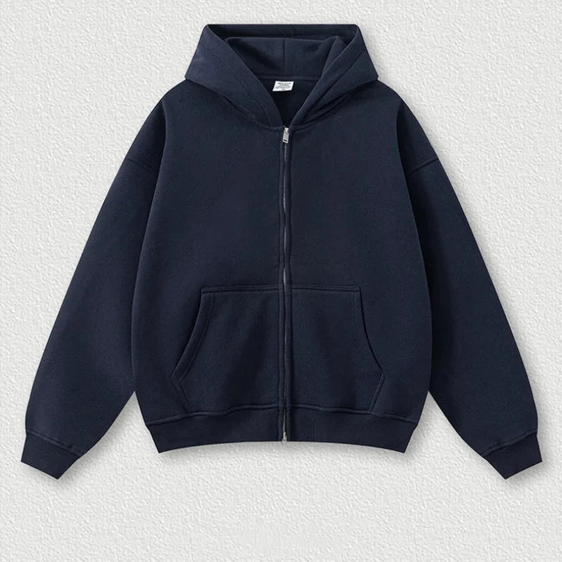 Y2K Origin 345gsm Boxy Fit Zip Up Hoodie