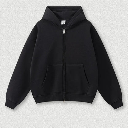 Y2K Origin 345gsm Boxy Fit Zip Up Hoodie