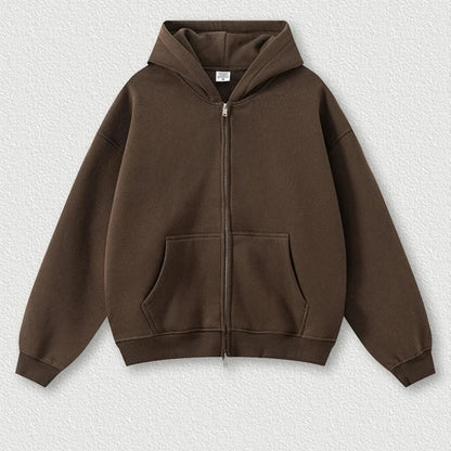 Y2K Origin 345gsm Boxy Fit Zip Up Hoodie