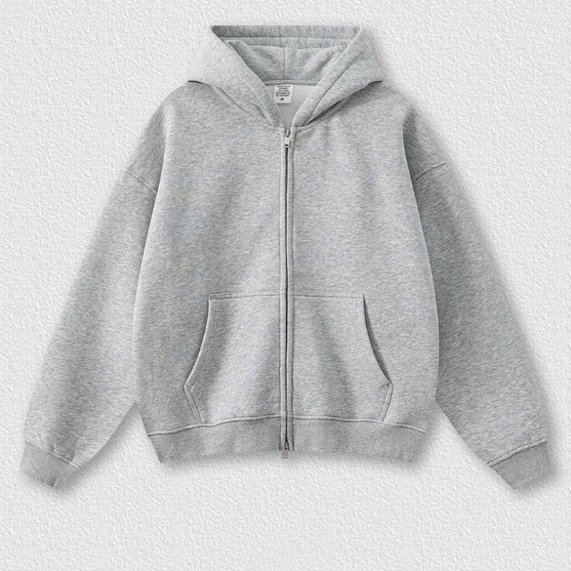 Y2K Origin 345gsm Boxy Fit Zip Up Hoodie