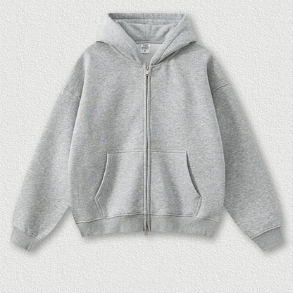 Y2K Origin 345gsm Boxy Fit Zip Up Hoodie