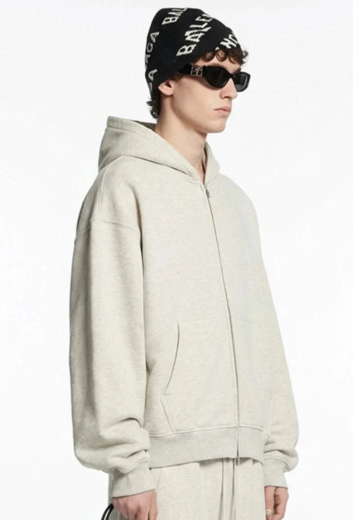 Y2K Origin 345gsm Boxy Fit Zip Up Hoodie