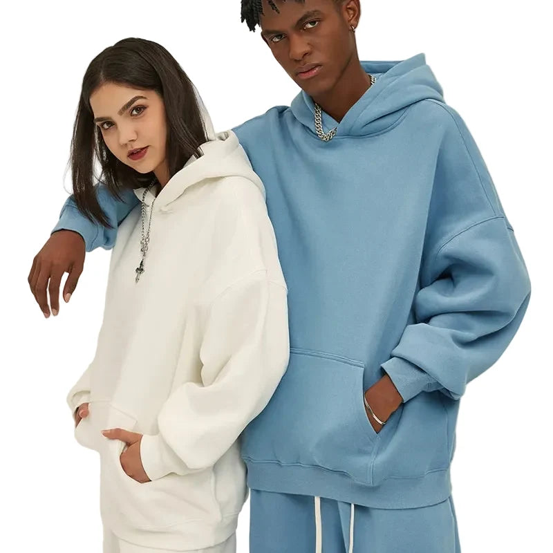 Y2K Origin 350gsm Essentials Plain Baggy Hoodie