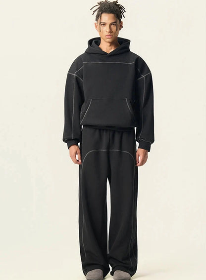 Y2K Origin 350gsm Plain Baggy Boxy Fit Hoodie