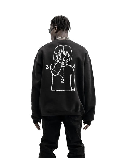 Y2K PRAY Graphic Hoodie Sweater