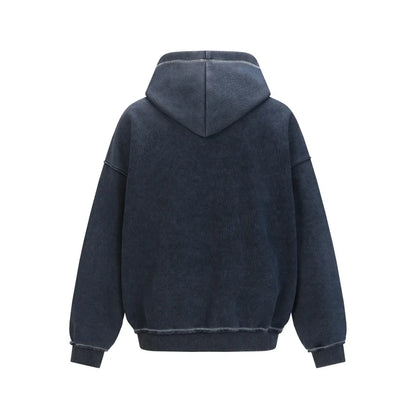 Y2K Patchwork Embroidered Zip Up Hoodie