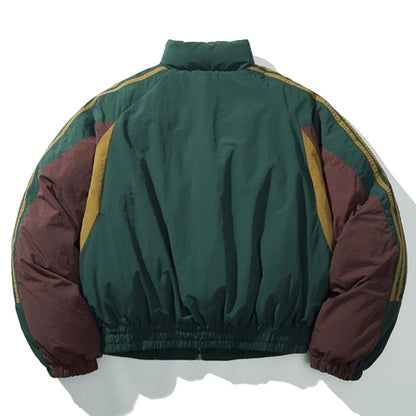 Y2K Patchwork Puffer Jacket Coat