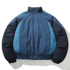 Y2K Patchwork Puffer Jacket Coat
