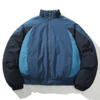 Y2K Patchwork Puffer Jacket Coat