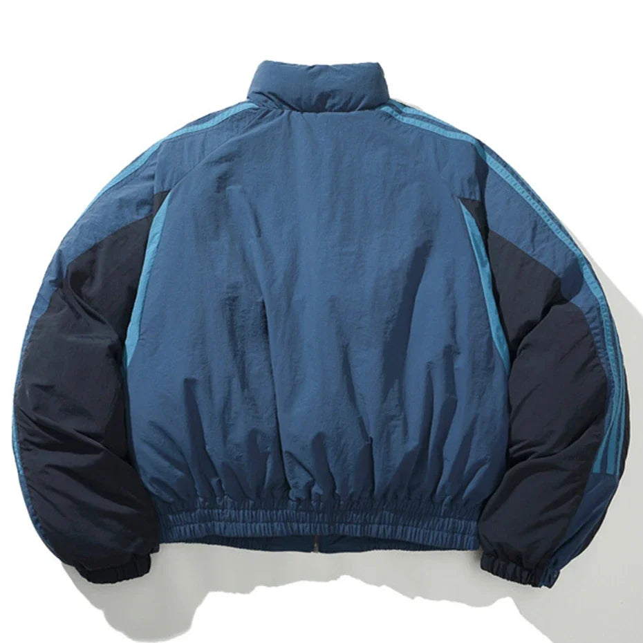 Y2K Patchwork Puffer Jacket Coat