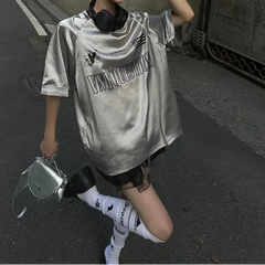 Y2K Patchwork Sliver Graphic Jersey