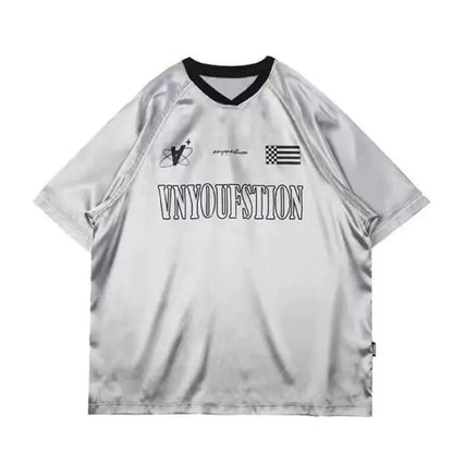 Y2K Patchwork Sliver Graphic Jersey