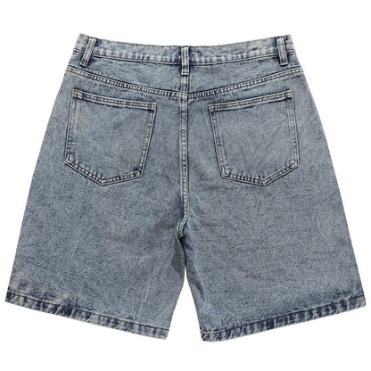 Y2K Patchwork Star Denim Shorts Jorts
