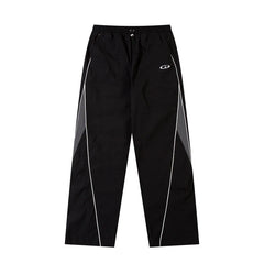 Y2K Piping Parachute Trousers