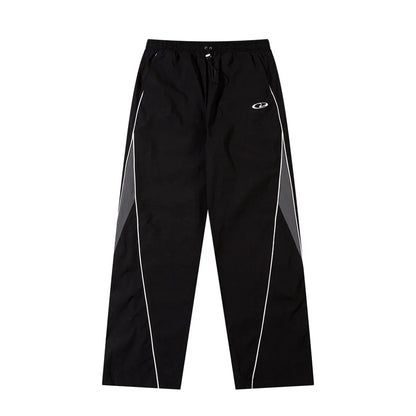 Y2K Piping Parachute Trousers
