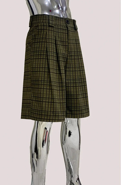 Y2K Plaid Gingham High Waist Jorts