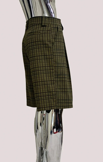 Y2K Plaid Gingham High Waist Jorts