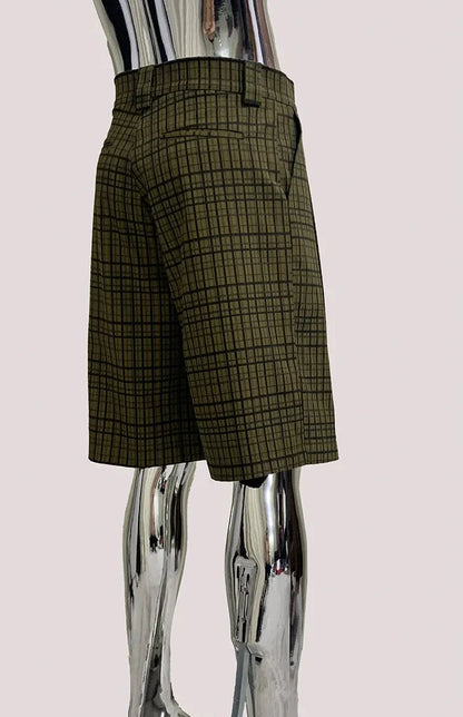 Y2K Plaid Gingham High Waist Jorts