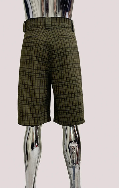 Y2K Plaid Gingham High Waist Jorts