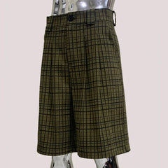 Y2K Plaid Gingham High Waist Jorts