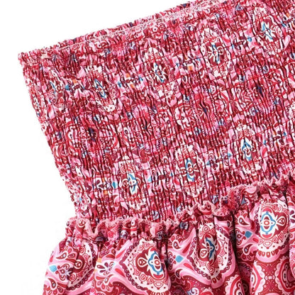Y2K Pleated Beached Ruffle Mini Skirt