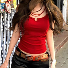 Y2K Pretty Girl Aesthetic Halter Top