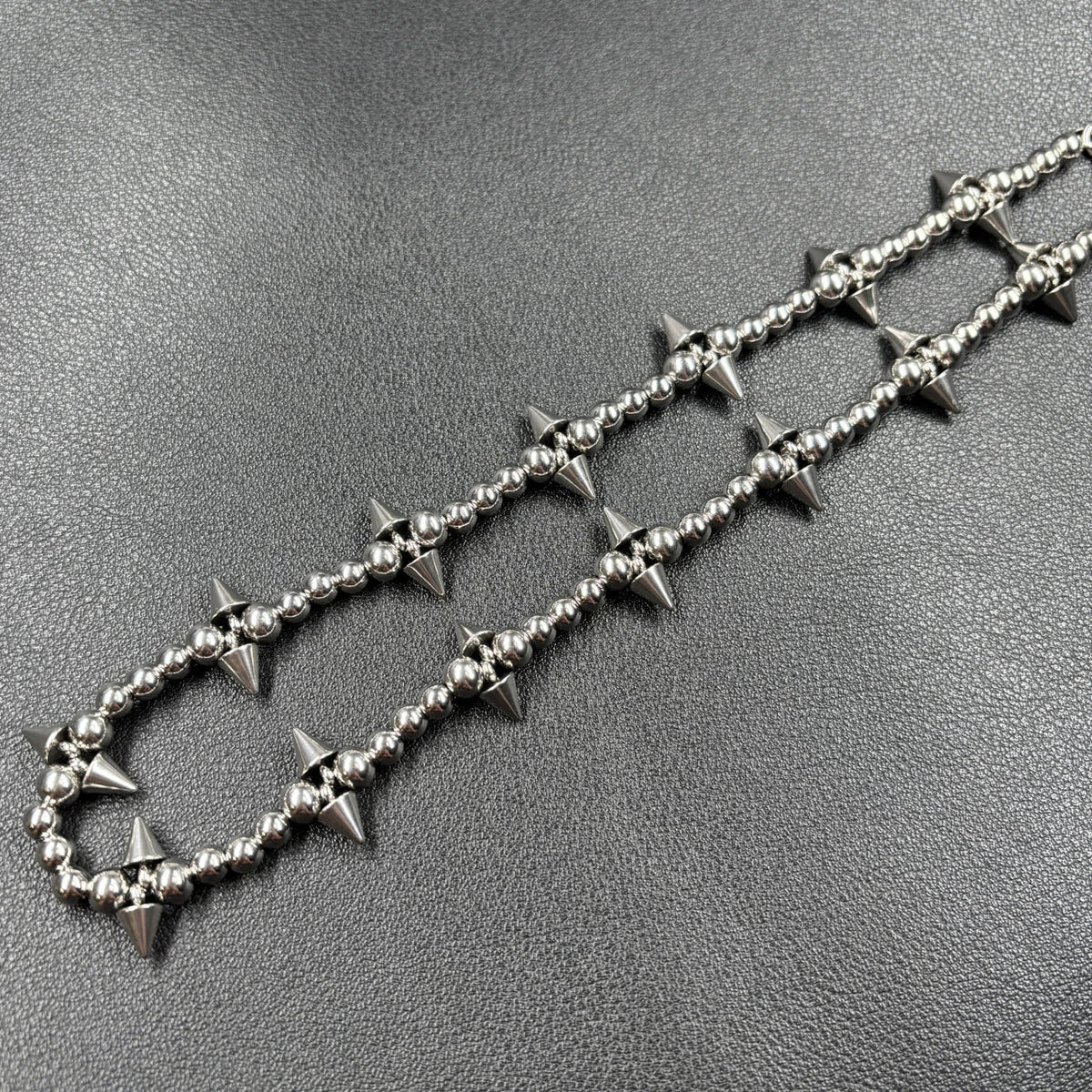 Y2K Punk Spike Choker Necklace